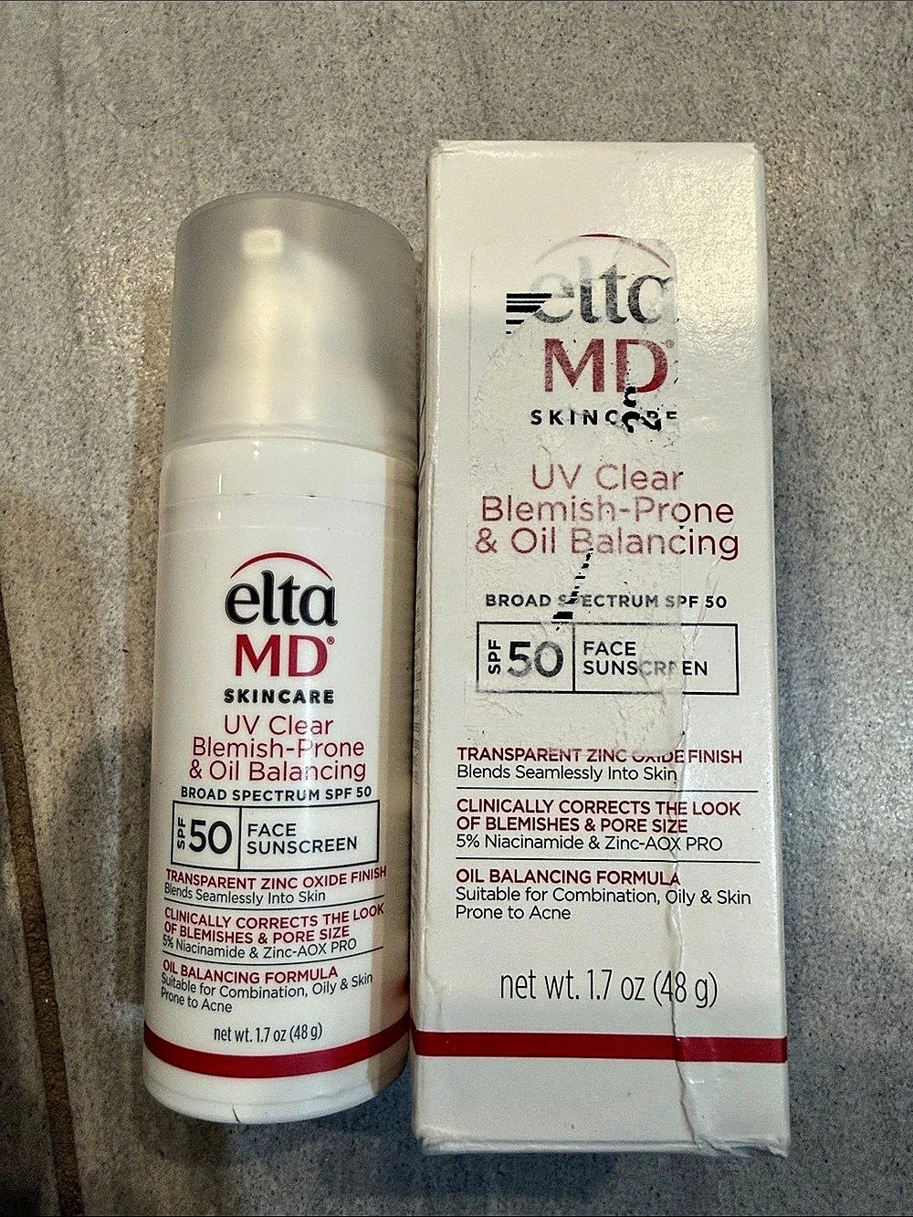 EltaMD UV Clear Blemish-Prone & Oil Balancing SPF 50 Facial Sunscreen BNIB
